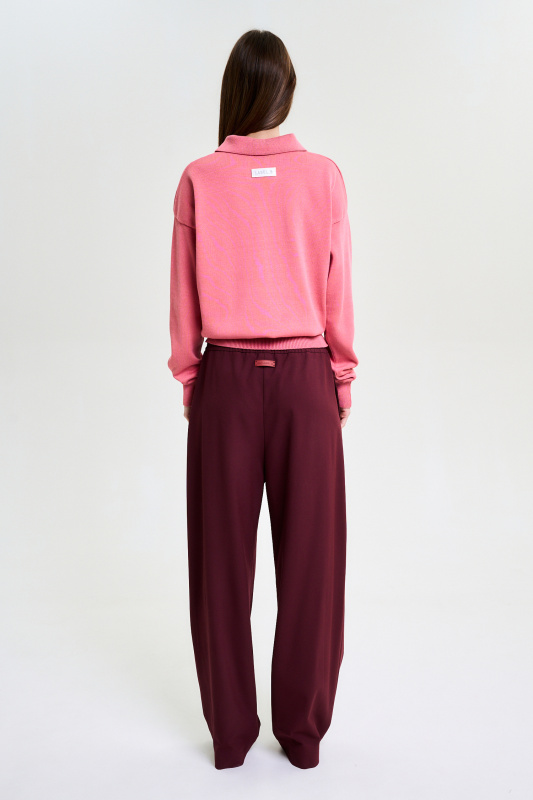 Брюки на кулисе BURGUNDY Брюки на кулисе BURGUNDY